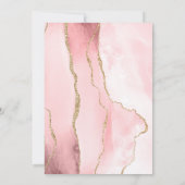 Blush Gold Agaat Emerald Green 50e Verjaardagsfees Kaart (Achterkant)