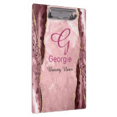 Blush & Gold Agate Klembord (Rechts)