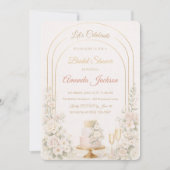Blush Gold Arch Chic Invitation Kaart (Voorkant)
