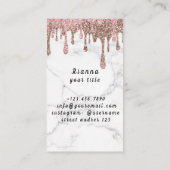 Blush & Gold Ballet Lessons Leerkrachten Sociale m Visitekaartje (Achterkant)