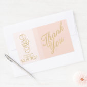 Blush Gold Bedankt Stickers (Envelop)