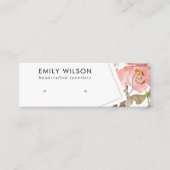 BLUSH GOLD BLUSH FLORAL STUD EARRING DISPLAY CARD MINI VISITEKAARTJE (Voorkant)