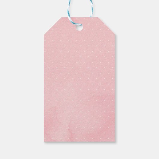 Blush Gold Boho Tribal Woodland Animals Dank u Cadeaulabel (Achterkant)