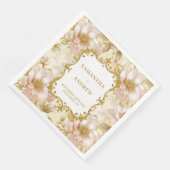 Blush Gold Boho Trouwpapier Servetten (Hoek)