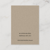 BLUSH GOLD BORDEAUX ROOS BLOEMENOORBEL DISPLAY VISITEKAARTJE (Achterkant)
