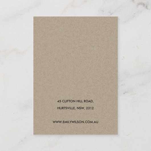 BLUSH GOLD BORDEAUX ROOS BLOEMENOORBEL DISPLAY VISITEKAARTJE (Achterkant)