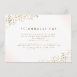 Blush Gold botanical foliage accommodatie Informatiekaartje