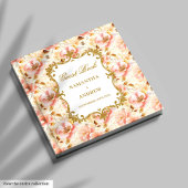 Blush Gold bruiloft gastenboek voor herinneringen