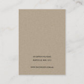 BLUSH GOLD BURGUNDY ROOS FLORAL EARRING DISPLAY VISITEKAARTJE (Achterkant)