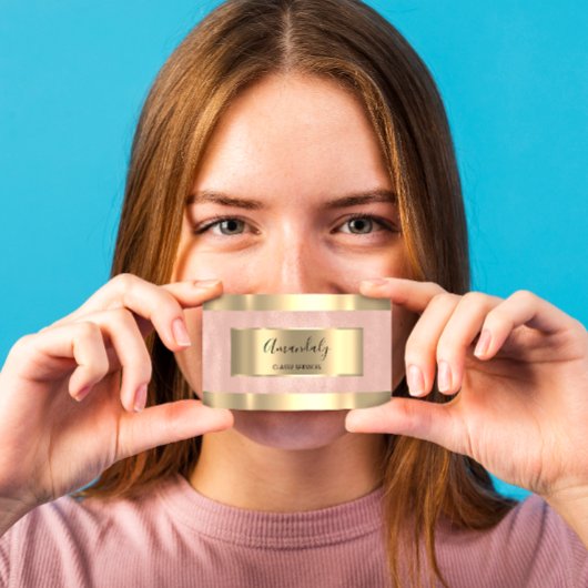 Blush Gold-chassis elegant professioneel modern Visitekaartje