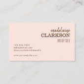 Blush Gold Chef Pet Bakkerij Visitekaartje (Achterkant)