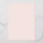 Blush & Gold Christelijk Script Wedding Folie Uitnodiging (Achterkant)