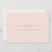 Blush & Gold Dazzling Wedding Save our Date Kaart (Achterkant)
