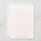 Blush gold elegante kalligrafie WE DOEN NOG STEED Kaart (Achterkant)