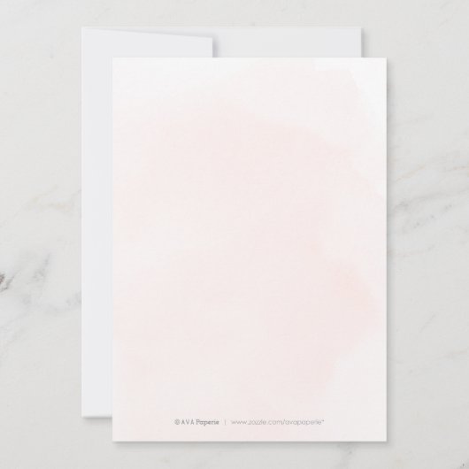 Blush gold elegante  kalligrafie WE DOEN NOG STEED Kaart (Achterkant)