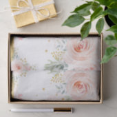 Blush Gold Elephant Girl Baby shower Favors Tissuepapier (Geschenk)