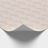 Blush Gold Eyelashes Cadeaupapier (Hoek)