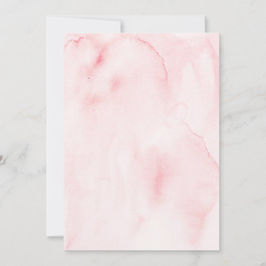 Blush Gold Floral Brunch en Bubbly Vrijgezellenfee Kaart (Achterkant)