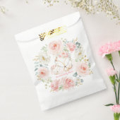 Blush Gold Floral Fox Boho Woodland Baby shower Bedankzakje (Gezegeld)