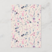 Blush Gold Floral Krishna Indiase bruiloft Sangeet Informatiekaartje (Achterkant)