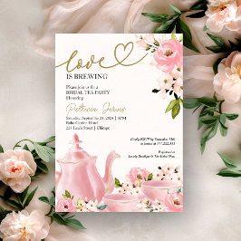 Blush Gold Floral Love is het brouwen van Vrijgeze Kaart