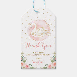 Blush Gold Floral Swan Princess Birthday Favors Cadeaulabel