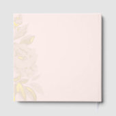 Blush Gold Foil Personalized Wedding Gastenboek (Achterkant)