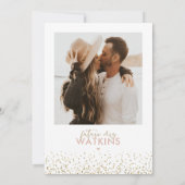 Blush Gold Glitter  Bridal Shower Uitnodiging (Achterkant)