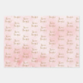 Blush Gold Glitter Dream Shine Sparkle Inpakpapier Vel (Voorkant)