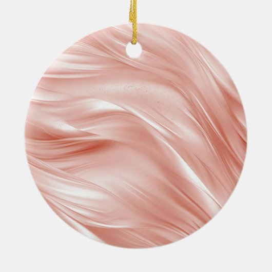 Blush Gold Glitter Wimpers Keramisch Ornament (Achterkant)