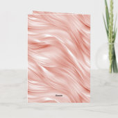 Blush Gold Glitter Wimpers Verjaardag Kaart (Achterkant)