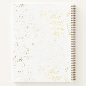 Blush & Gold Glittery Bakkerij Baking Utensils Notitieboek (Achterkant)