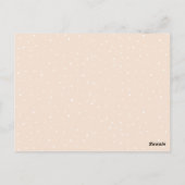 Blush Gold Green Floral Wedding Parking Informatio Briefkaart (Achterkant)