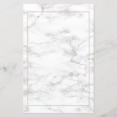 Blush Gold Greenery Dusty Pink Floral Wedding Menu (Achterkant)