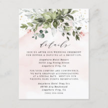 Blush Gold Greenery Succulent Dusty Blue Wedding