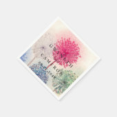 Blush Gold Greenery Succulent Dusty Blue Wedding N Servet (Hoek)