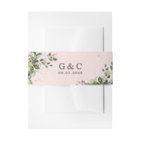 Blush Gold Greenery Succulent Dusty Blue Wedding