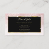 Blush Gold Haarstylist Visitekaartje (Achterkant)