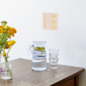 Blush Gold Heart Arrows Names Jubileum Date Folie Afdrukken (Laag (Keuken))