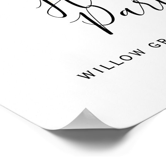 Blush & Gold Hen's Party Welkom Poster (Hoek)