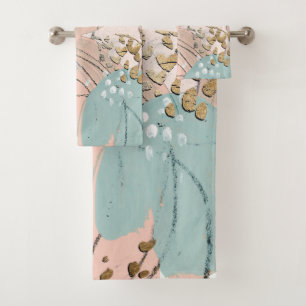 Blush & Gold I Bad Handdoek