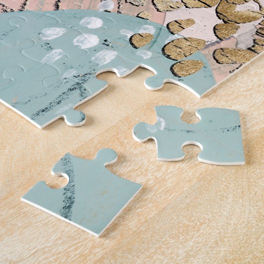 Blush & Gold I Legpuzzel (Zijkant)
