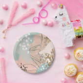 Blush & Gold I Papieren Bordje (Feest)