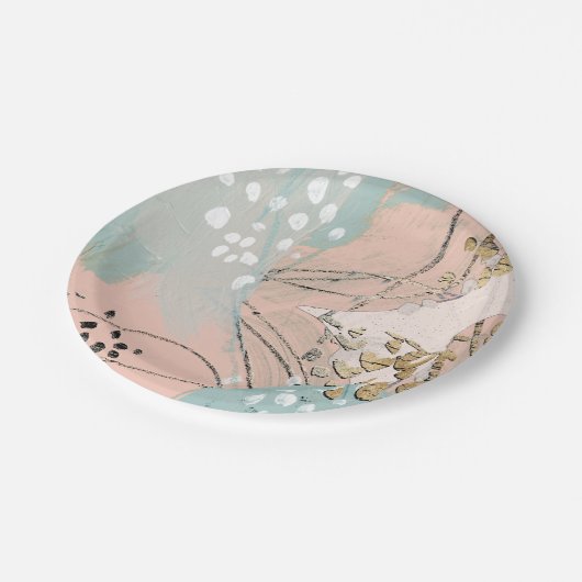 Blush & Gold I Papieren Bordje (Gekanteld)