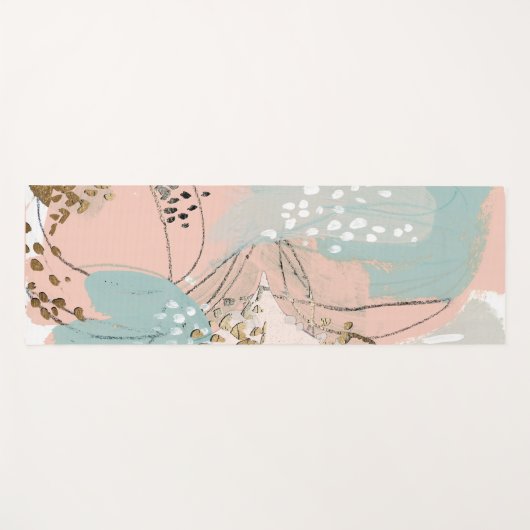 Blush & Gold I Yogamat (Voorkant (horizontaal))