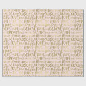 Blush Gold Inspirerend woorden Cadeaupapier (Vlak)