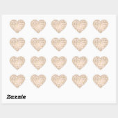 Blush Gold Inspirerend woorden Hart Sticker (Vel)