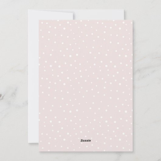 Blush & Gold Joy Script | Vakantieknopkaart Feestdagenkaart (Achterkant)