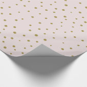 Blush & Gold Joy-script | vakantierapier Cadeaupapier (Hoek)