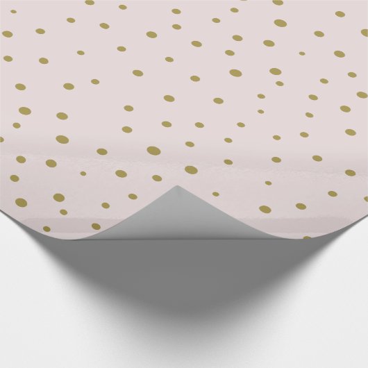 Blush & Gold Joy-script | vakantierapier Cadeaupapier (Hoek)